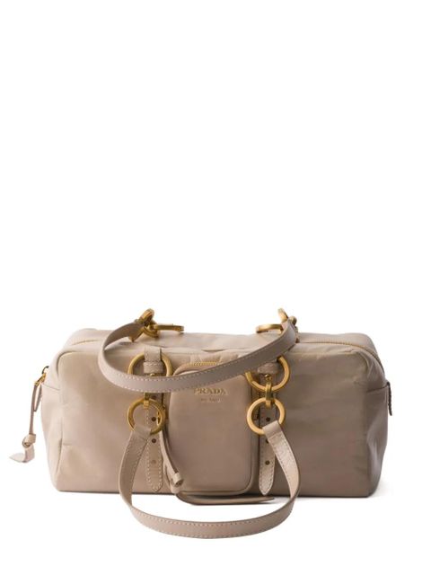 Prada Dangle leather tote bag - Neutrals - zdjęcie produktu nr 1