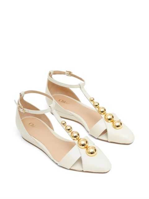 Chloé ball detail sandals - White