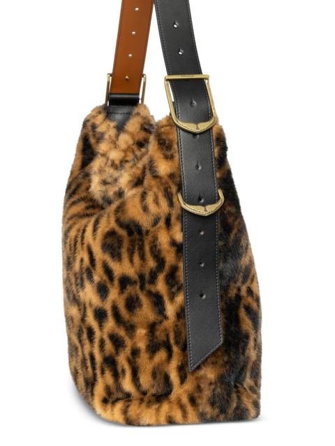 Zadig&Voltaire leopard-print belted bag - Brown