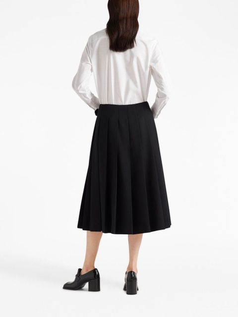 Prada jacquard poplin shirt - White