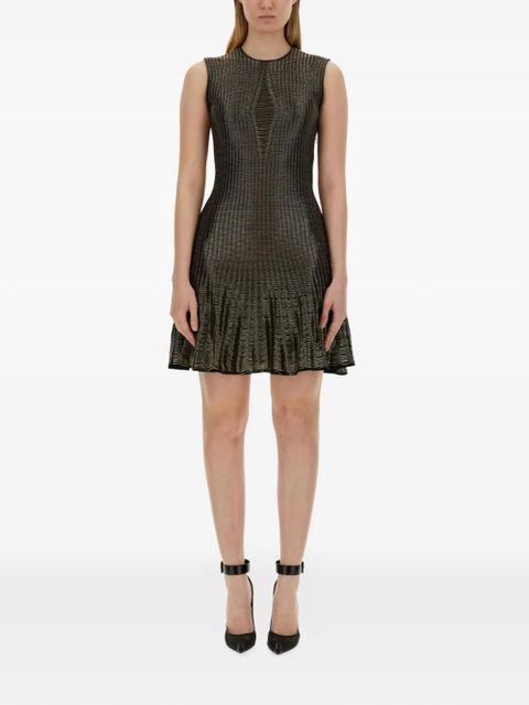 Alexander McQueen textured mini dress - Black - zdjęcie produktu nr 1
