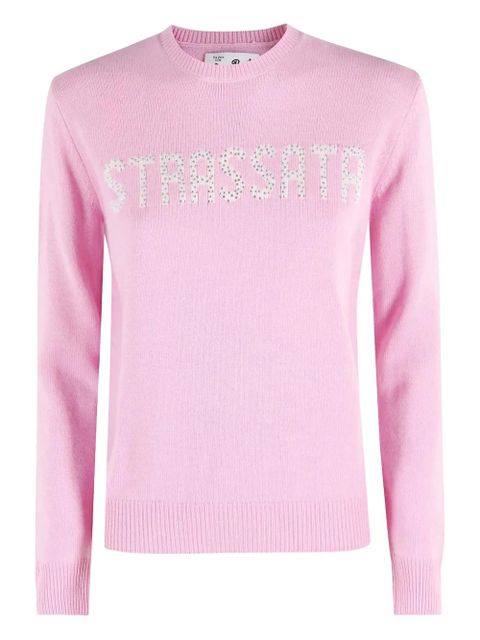 MC2 Saint Barth New Queen rhinestone-appliqué sweater - Pink - zdjęcie produktu nr 1