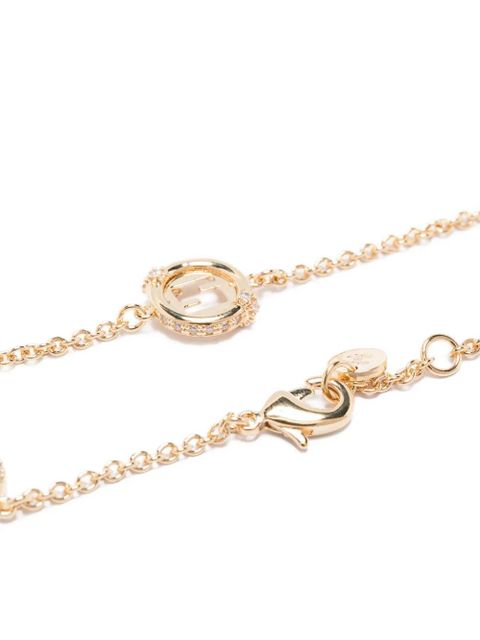 FENDI gemstone-embellished chain bracelet - Gold