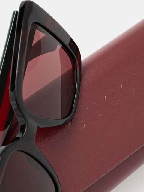 Gucci okulary przeciwsłoneczne damskie kolor pomarańczowy GG1861S