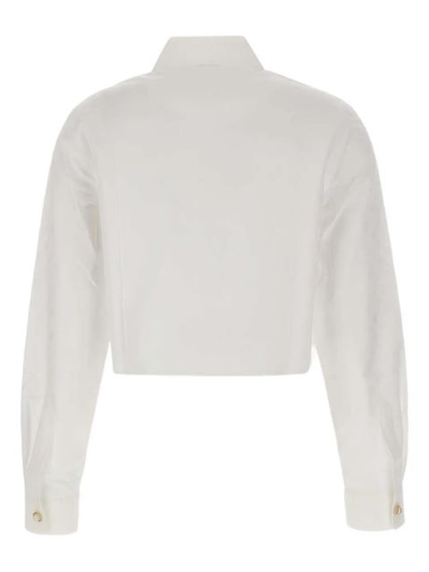 Casablanca cotton cropped shirt - White - zdjęcie produktu nr 2