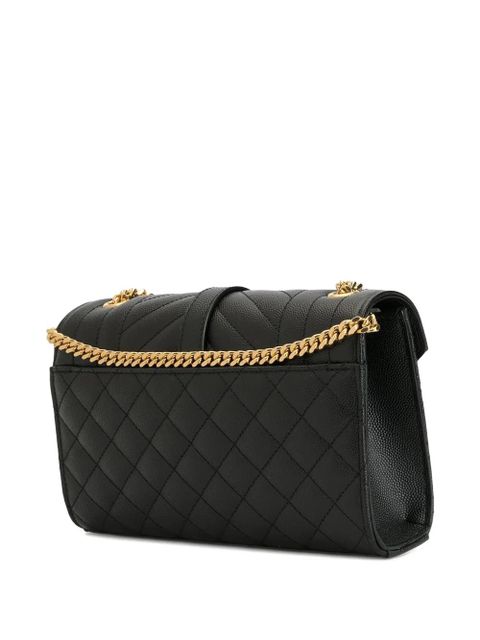Saint Laurent small envelope flap shoulder bag - Black - zdjęcie produktu nr 2