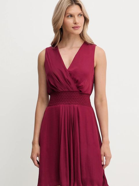 Morgan sukienka kolor bordowy mini rozkloszowana RANAKA - zdjęcie produktu nr 1