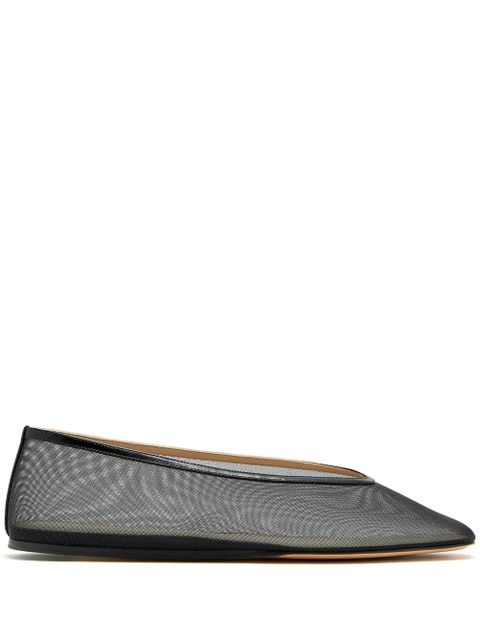 Le Monde Beryl mesh ballerina shoes - Black - zdjęcie produktu nr 1