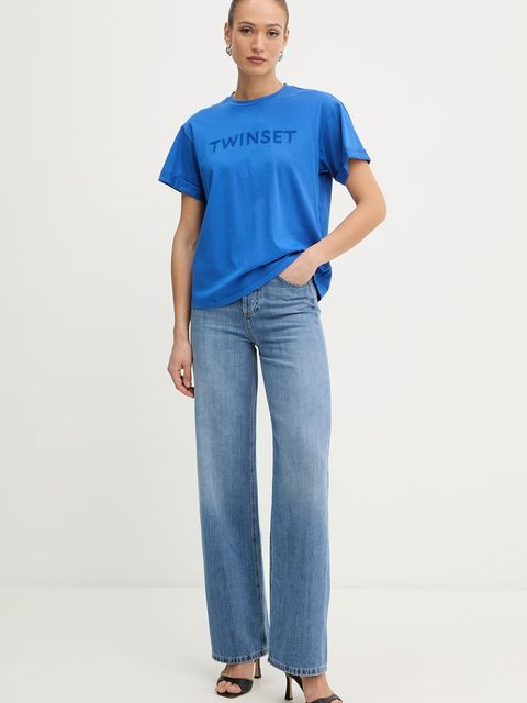 Twinset t-shirt damski bawełniany - zdjęcie produktu nr 1