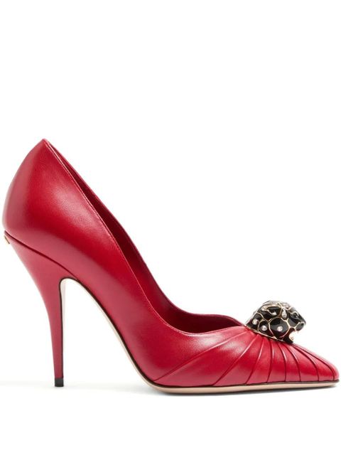 Valentino Garavani 105mm Panthea pleated pumps - Red - zdjęcie produktu nr 1