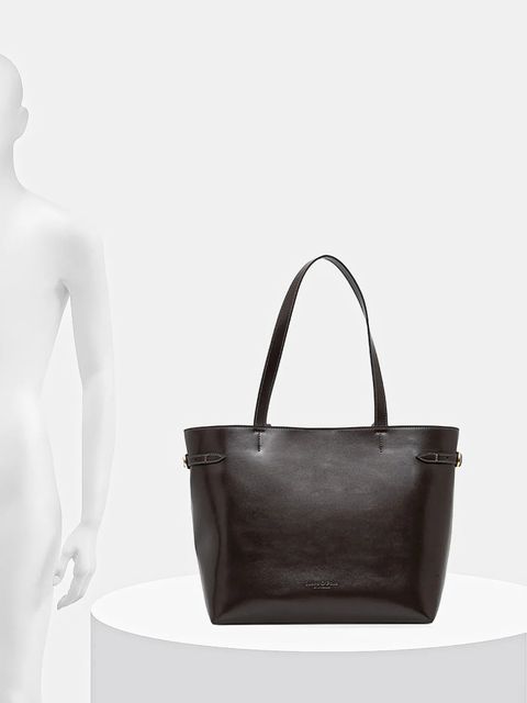 Marc O'Polo torebka skórzana kolor brązowy 50912210301203