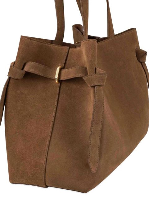Yuzefi Gyoza suede tote bag - Brown