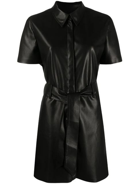 Nanushka Halli belted dress - Black - zdjęcie produktu nr 1