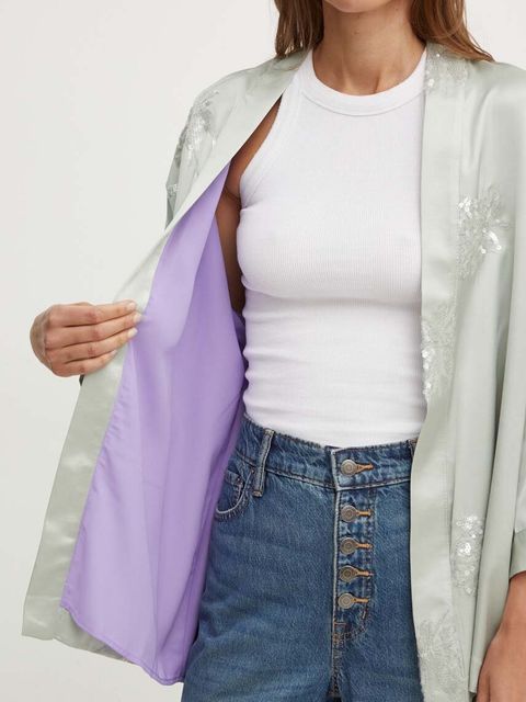 Sandro Ferrone narzutka kolor zielony niezapinana SFS150XBDISOTTA