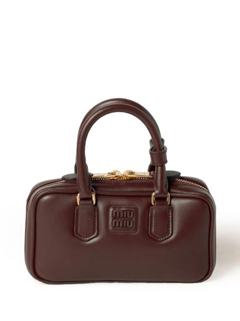 Miu Miu mini Arcadie tote bag - Brown - zdjęcie produktu nr 1