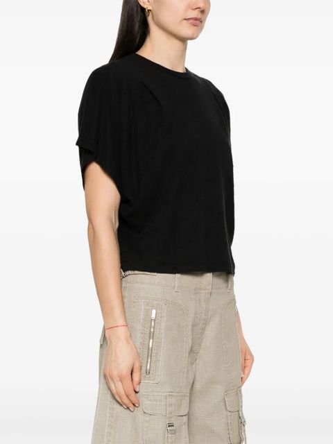 MARANT ÉTOILE Kyanza linen T-shirt - Black