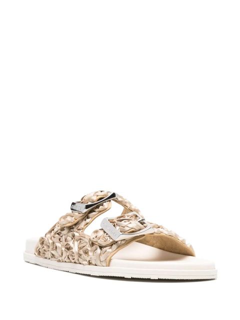 Casadei double-buckle sandals - Neutrals