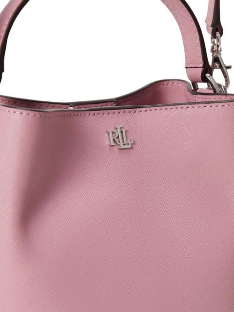 Lauren Ralph Lauren logo-plaque bucket bag - Pink
