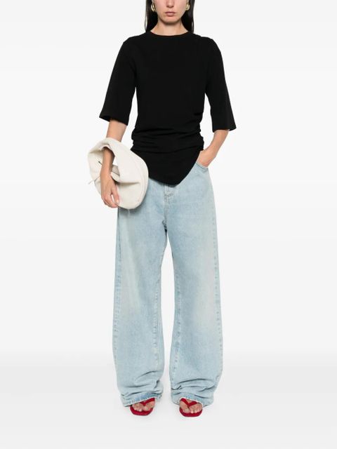 Róhe draped T-shirt - Black