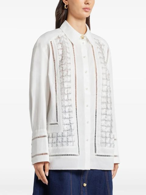 Aje cutwork-detail cotton shirt - White - zdjęcie produktu nr 2