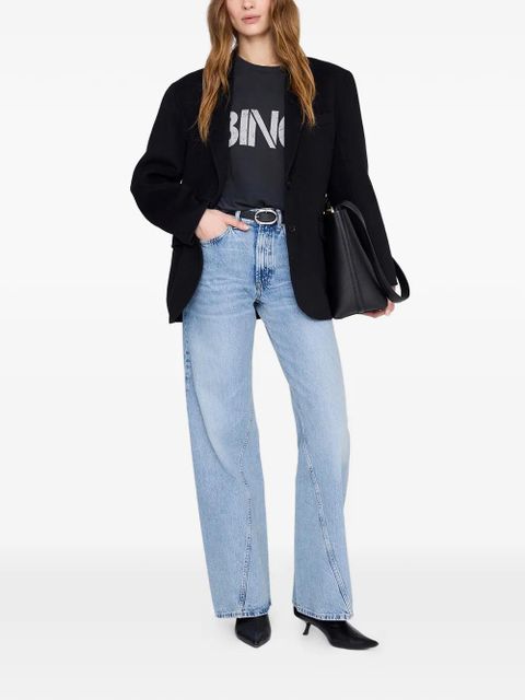 ANINE BING printed T-shirt - Black - zdjęcie produktu nr 2