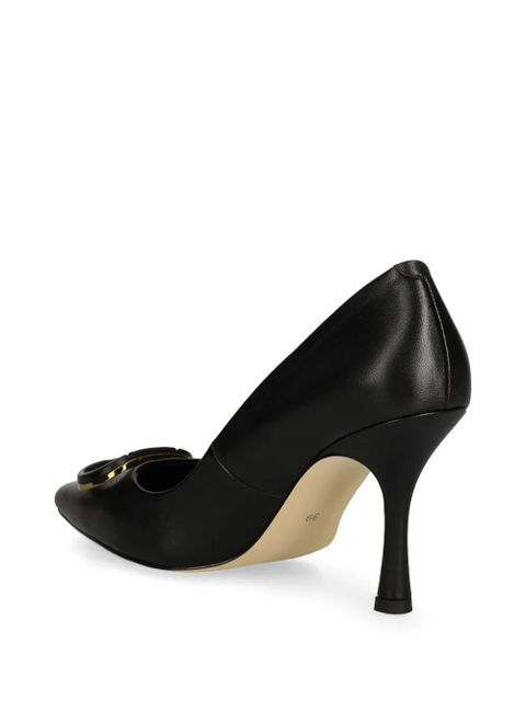 TWINSET 90mm logo-plaque pumps - Black