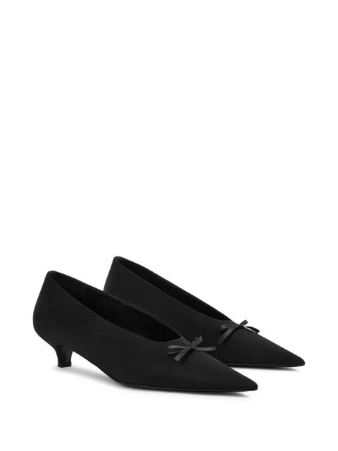 TOTEME bow-detail pumps - Black - zdjęcie produktu nr 2