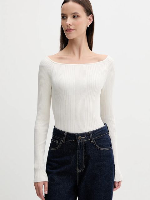 United Colors of Benetton sweter damski kolor beżowy lekki 16UYD10E7 - zdjęcie produktu nr 1