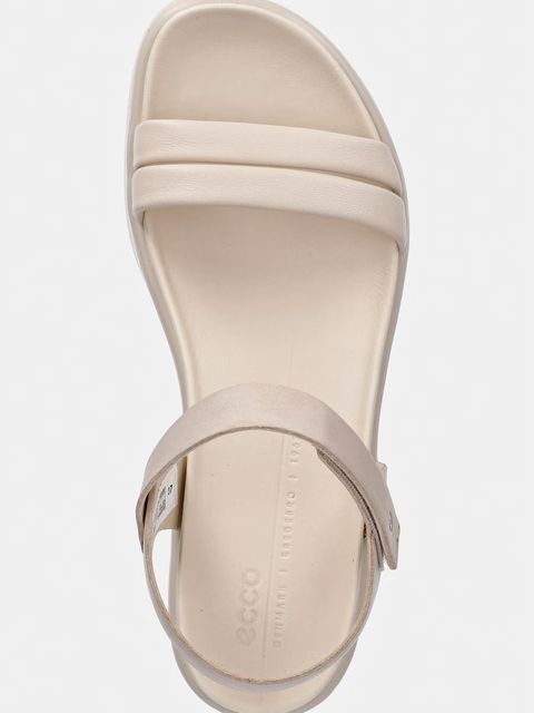 Ecco sandały skórzane Flowt Wedge LX W