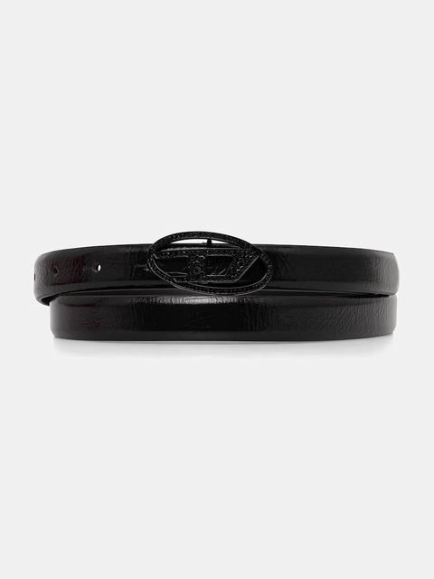 Diesel pasek damski skórzany OVAL D-LOGO B-1DR - zdjęcie produktu nr 2