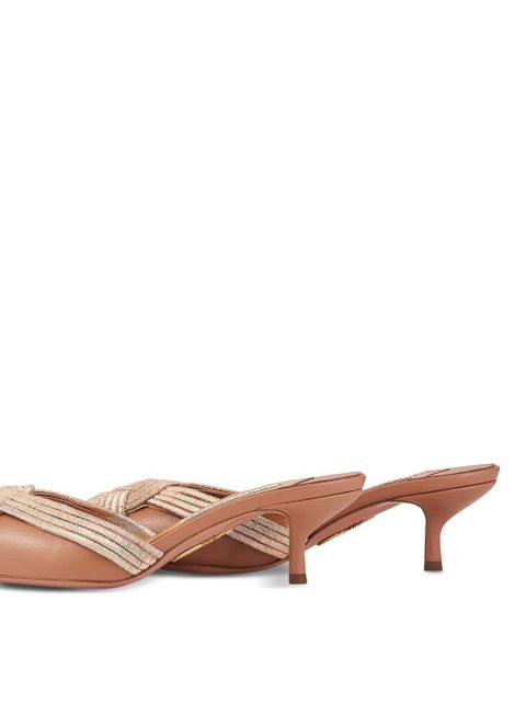 Aquazzura 50mm Felix mules - Pink - zdjęcie produktu nr 2