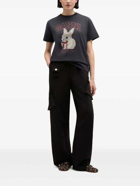 GANNI cargo-pocket trousers - Black - zdjęcie produktu nr 2