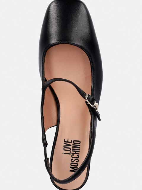 Love Moschino czółenka skórzane