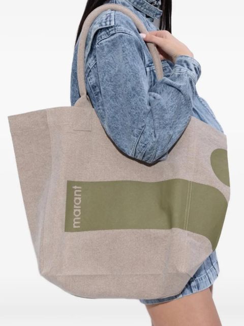 ISABEL MARANT logo-print shoulder bag - Neutrals - zdjęcie produktu nr 2