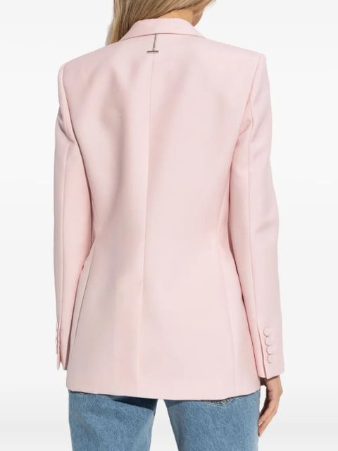Alexander McQueen satin-lapel blazer - Pink