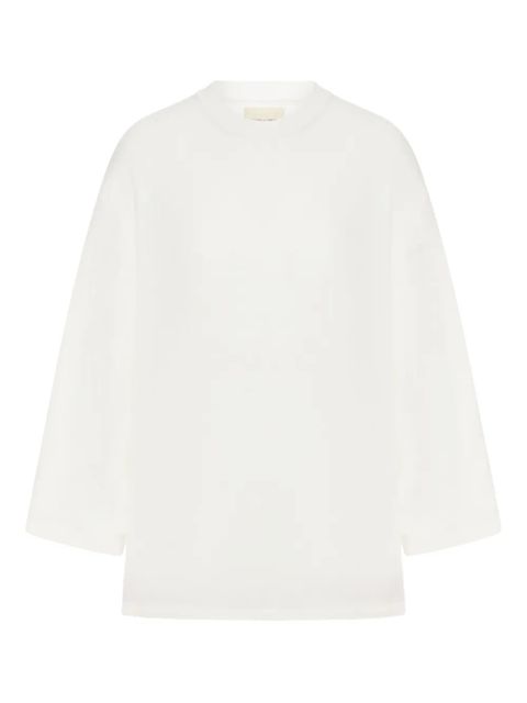 KHAITE wool crew-neck sweater - White - zdjęcie produktu nr 2