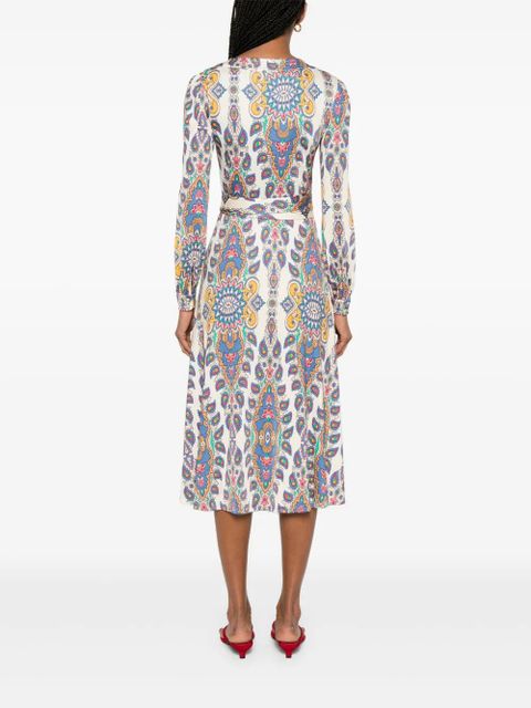 ETRO paisley-print midi dress - Neutrals