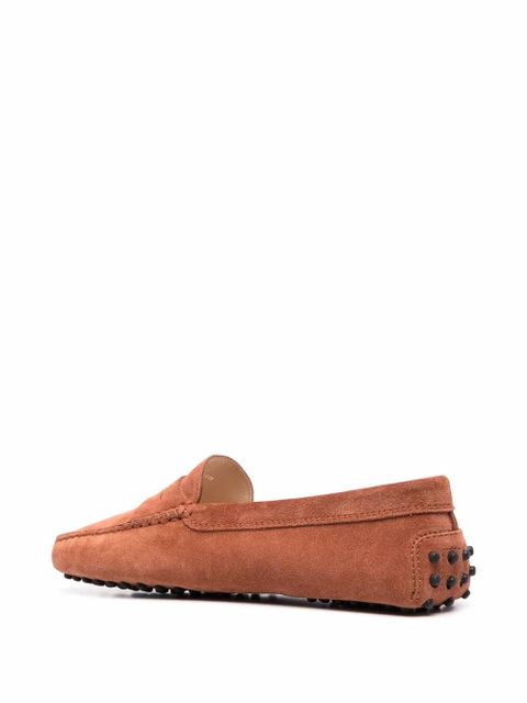 Tod's almond toe suede loafers - Orange - zdjęcie produktu nr 2