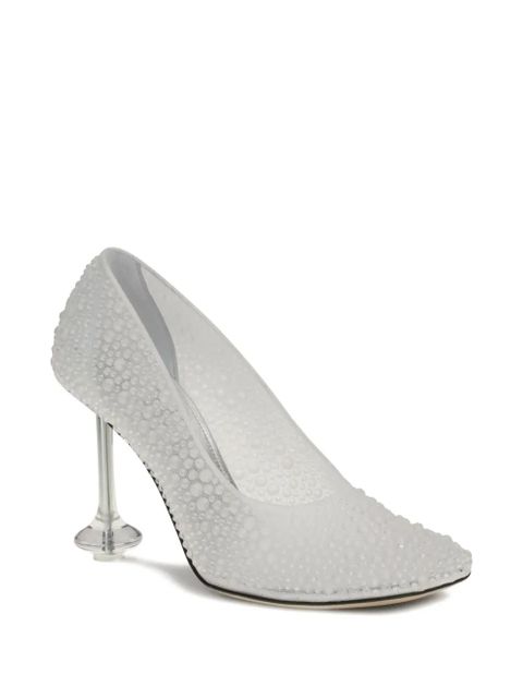 LOEWE 90mm strass toy pumps - White - zdjęcie produktu nr 2