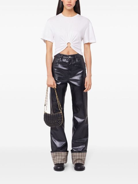 Rabanne faux-leather flared trousers - Black - zdjęcie produktu nr 2