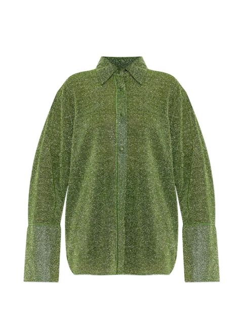 Oséree Lumiere buttoned shirt - Green - zdjęcie produktu nr 1