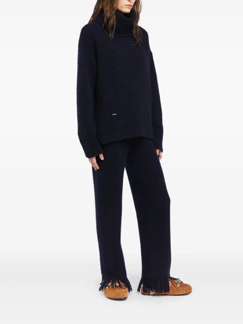 Alanui ribbed-knit sweater - Blue