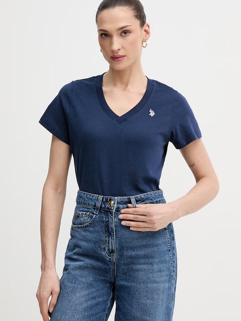 U.S. Polo Assn. t-shirt bawełniany V-NECK