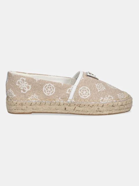 Guess espadryle JOLANDON kolor beżowy FLJDNN FAL14