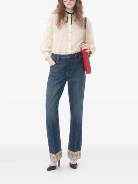 Valentino Garavani high-waisted boyfriend jeans - Blue - zdjęcie produktu nr 2