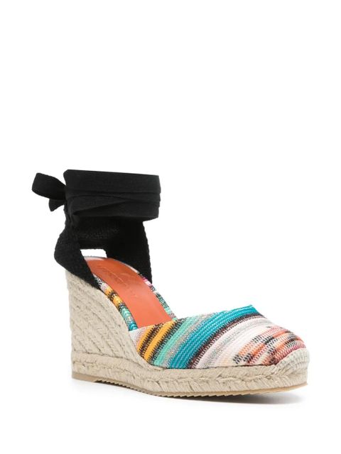 Missoni 90mm striped espadrilles - Neutrals