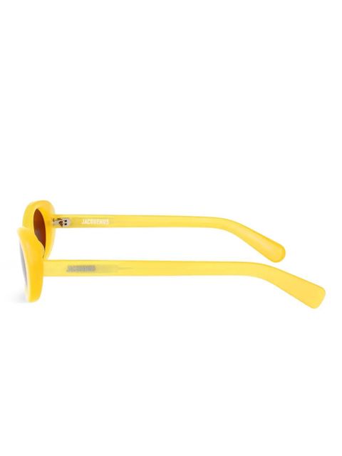 Jacquemus oval-frame sunglasses - Yellow
