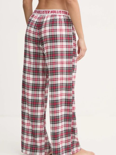 Hollister Co. spodnie piżamowe damskie kolor beżowy KI346-4047