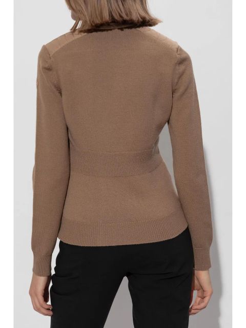 Moncler Grenoble panelled cardigan - Brown - zdjęcie produktu nr 2