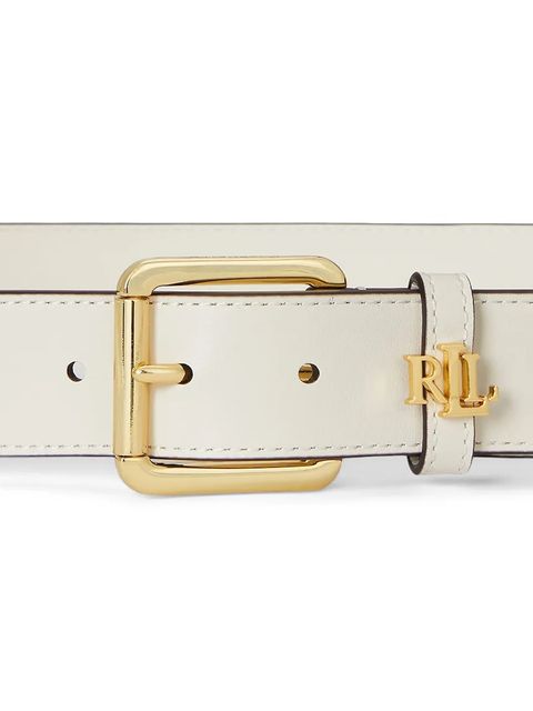 Lauren Ralph Lauren pasek skórzany damski kolor beżowy 412968765 - zdjęcie produktu nr 2